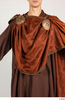  Photos Man in Historical Dress 35 Gladiator dress Historical clothing brown habit orange cloak upper body 0001.jpg